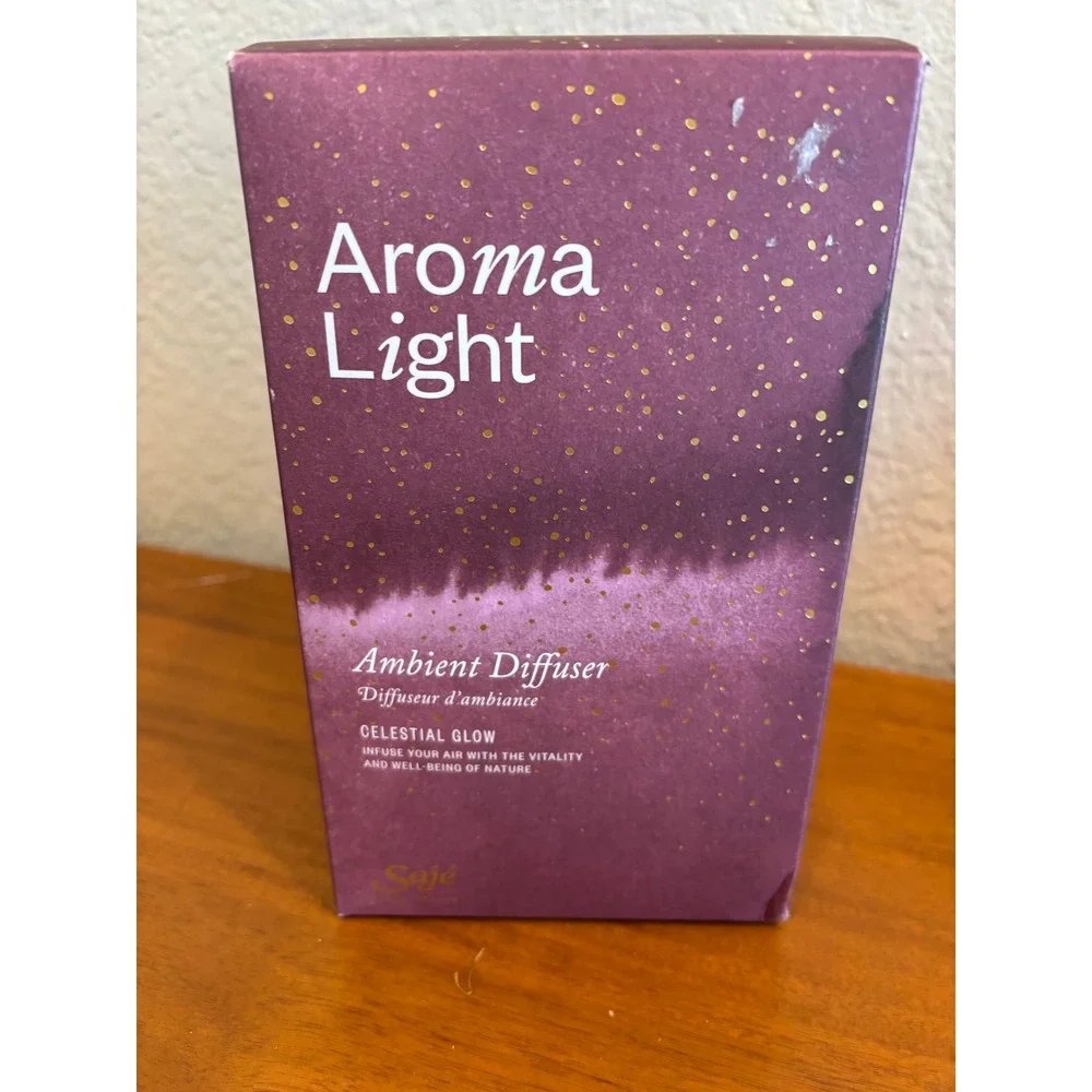 Saje Aroma Light Celestial Glow Diffuser with Unwind & Tranquility Scents